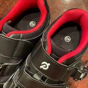 Black Peloton Look Delta Clip Spinning Shoes Sz40